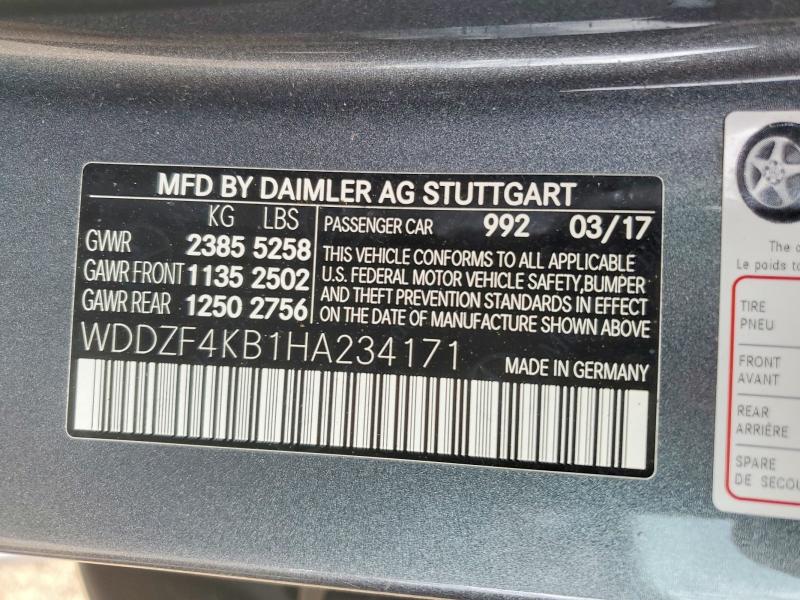 Продажа на аукционе авто 2017 Mercedes-benz E, vin: WDDZF4KB1HA234171, номер лота: 47866366