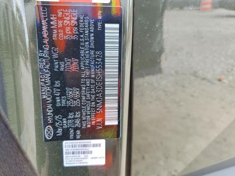 2025 Hyundai Tucson მანქანა იყიდება აუქციონზე, vin: 5NMJA3DE1SH553428, აუქციონის ნომერი: 47398026