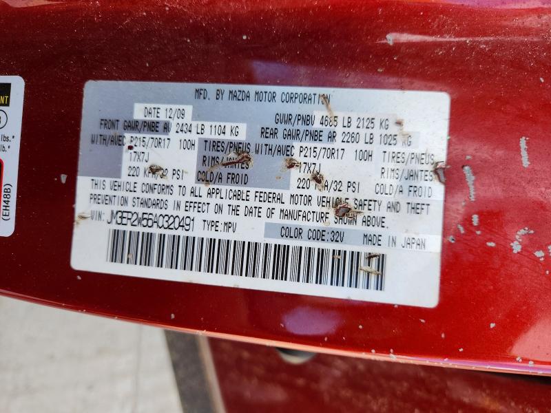 41964276 :رقم المزاد ، JM3ER2W56A0320491 vin ، 2010 Mazda Cx-7 مزاد بيع