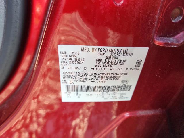 Продаж на аукціоні авто 2013 Ford Edge, vin: 2FMDK3KC0DBC05385, номер лоту: 47080636