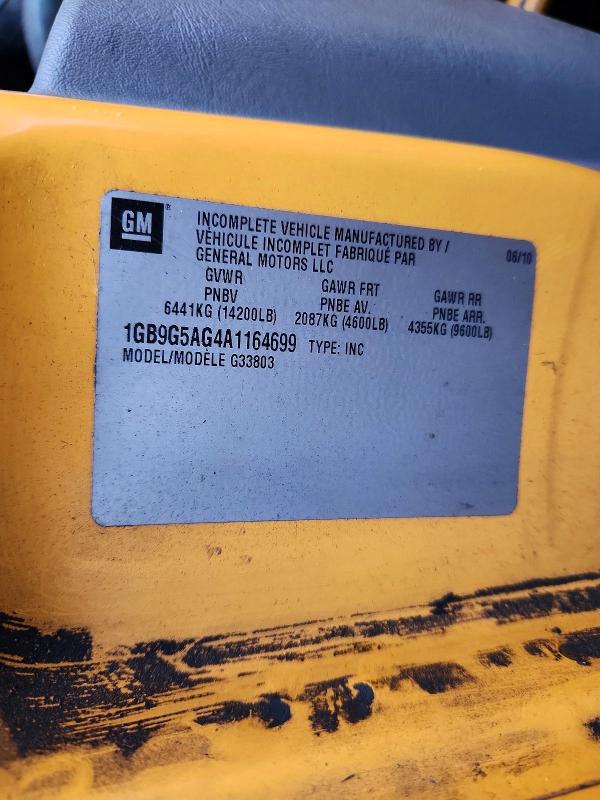 Продажа на аукционе авто 2010 Chevrolet Minotour G4500, vin: 1GB9G5AG4A1164699, номер лота: 75971295