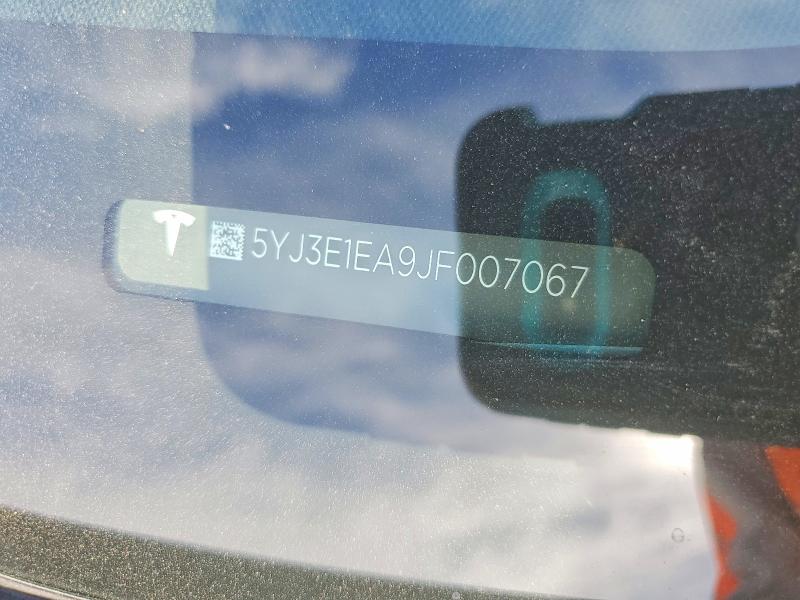 Aukcja sprzedaży 2018 Tesla Model 3, vin: 5YJ3E1EA9JF007067, numer aukcji: 79830145