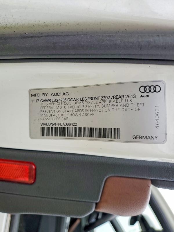 Aukcja sprzedaży 2018 Audi A4, vin: WAUDNAF44JA096422, numer aukcji: 45515376
