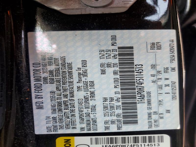 2015 Ford Fusion მანქანა იყიდება აუქციონზე, vin: 1FA6P0H74F5114513, აუქციონის ნომერი: 47166716