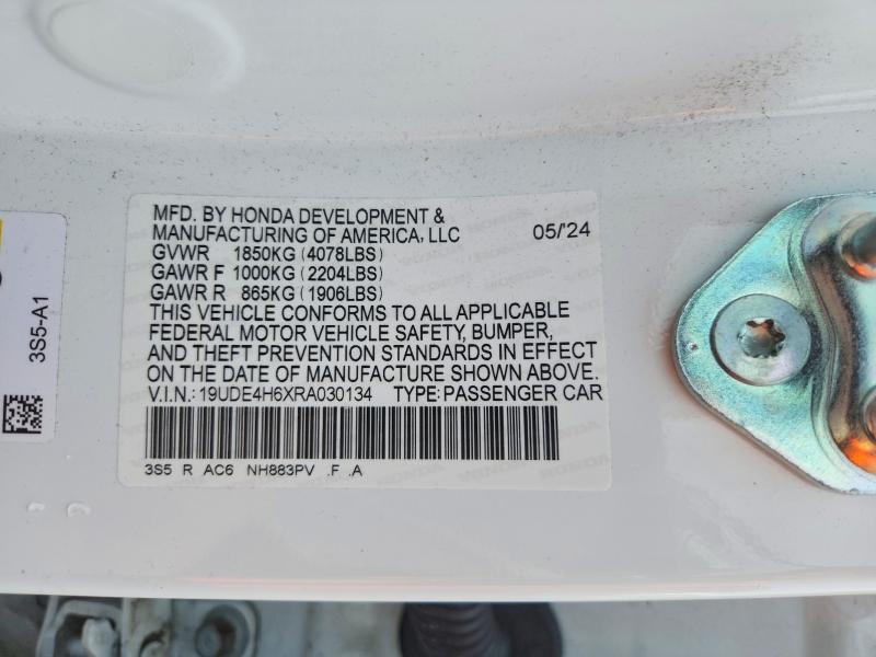 Продаж на аукціоні авто 2024 Acura Integra, vin: 19UDE4H6XRA030134, номер лоту: 79158715