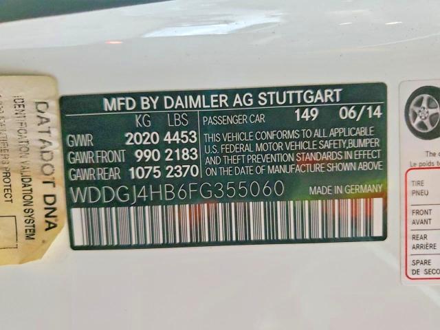 Продаж на аукціоні авто 2015 Mercedes-benz C, vin: WDDGJ4HB6FG355060, номер лоту: 46706956