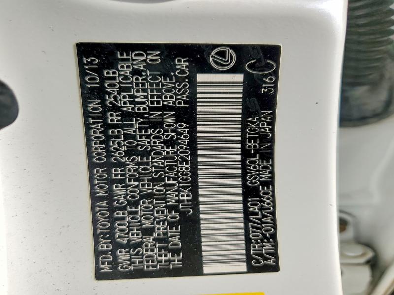 Продажа на аукционе авто 2014 Lexus Es 350, vin: JTHBK1GG8E2094649, номер лота: 46485036