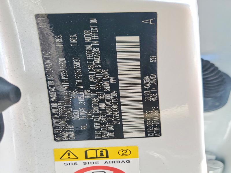 Aukcja sprzedaży 2019 Lexus Rx 350, vin: 2T2ZZMCAXKC127304, numer aukcji: 45468746