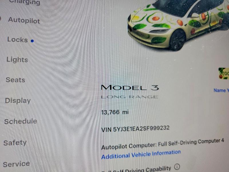 Продажа на аукционе авто 2025 Tesla Model 3, vin: 5YJ3E1EA2SF999232, номер лота: 47173456