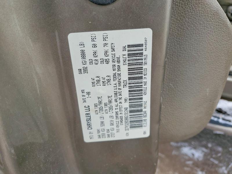 Продажа на аукционе авто 2008 Dodge Ram 2500, vin: 3D7KS28D88G191248, номер лота: 46046886