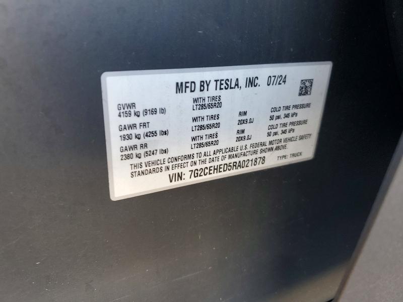 Продажа на аукционе авто 2024 Tesla Cybertruck, vin: 7G2CEHED5RA021878, номер лота: 41600966