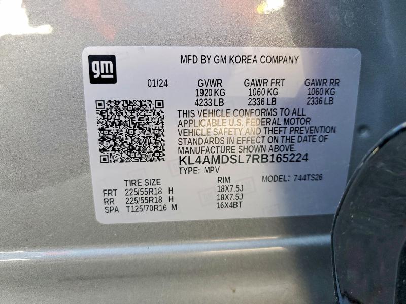 Aukcja sprzedaży 2024 Buick Encore Gx, vin: KL4AMDSL7RB165224, numer aukcji: 47007386