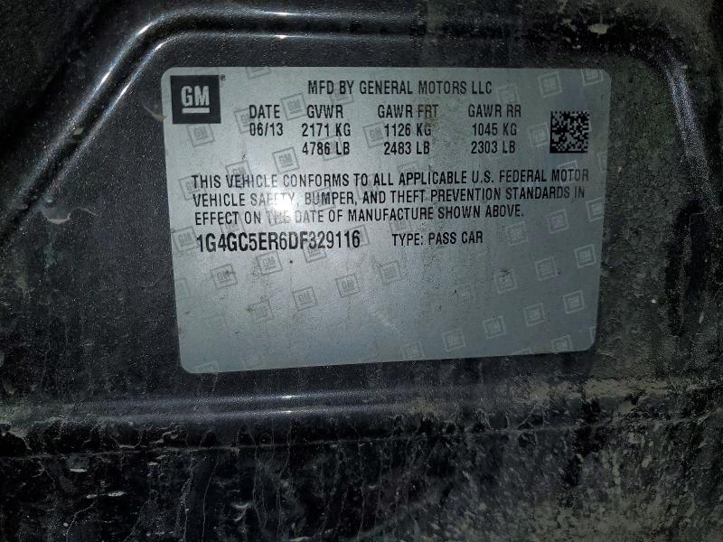 79773025 :رقم المزاد ، 1G4GC5ER6DF329116 vin ، 2013 Buick Lacrosse مزاد بيع