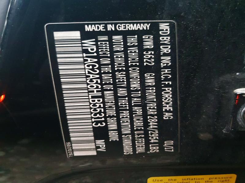 Продаж на аукціоні авто 2017 Porsche Macan, vin: WP1AG2A56HLB55313, номер лоту: 46897066