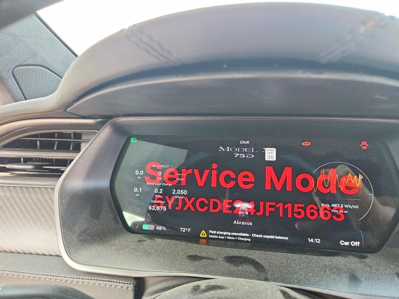Продаж на аукціоні авто 2018 Tesla Model X, vin: 5YJXCDE24JF115663, номер лоту: 79979225