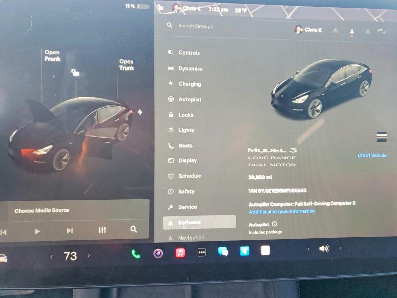 Продаж на аукціоні авто 2021 Tesla Model 3, vin: 5YJ3E1EB5MF055503, номер лоту: 42061006