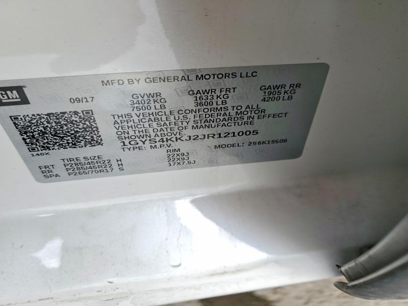 Aukcja sprzedaży 2018 Cadillac Escalade, vin: 1GYS4KKJ2JR121005, numer aukcji: 41982456