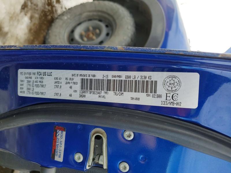 Продажа на аукционе авто 2015 Ram 1500, vin: 1C6RR7FT8FS615407, номер лота: 46266406