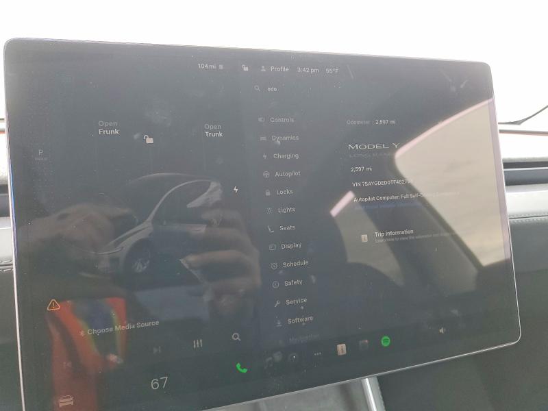 47172056 :رقم المزاد ، 7SAYGDED0TF462794 vin ، 2026 Tesla Y مزاد بيع