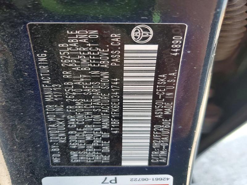 Продаж на аукціоні авто 2014 Toyota Camry, vin: 4T1BF1FK6EU341744, номер лоту: 79682275