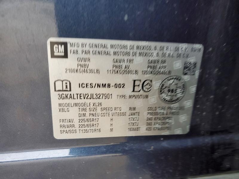 2018 Gmc Terrain მანქანა იყიდება აუქციონზე, vin: 3GKALTEV2JL327901, აუქციონის ნომერი: 45970956