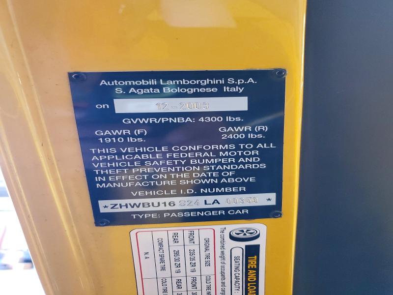 Aukcja sprzedaży 2004 Lamborghini Murcielago, vin: ZHWBU16S24LA00950, numer aukcji: 47299886