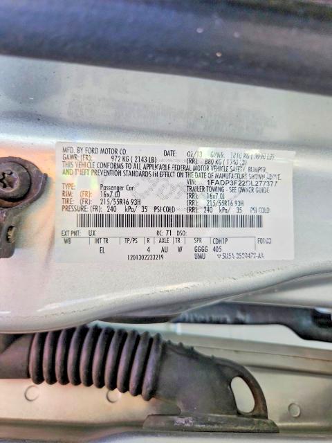 46584886 :رقم المزاد ، 1FADP3F22DL277377 vin ، 2013 Ford Focus مزاد بيع