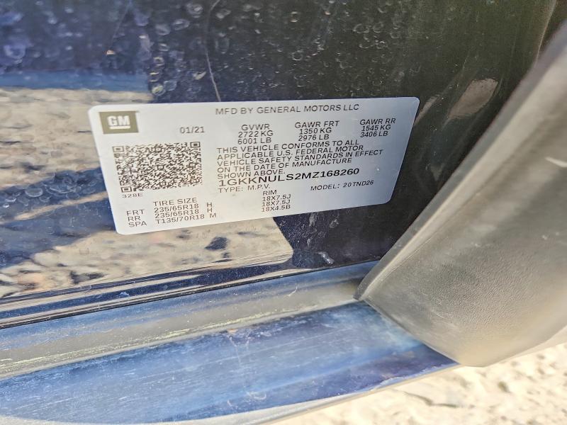 Aukcja sprzedaży 2021 Gmc Acadia, vin: 1GKKNULS2MZ168260, numer aukcji: 46937386