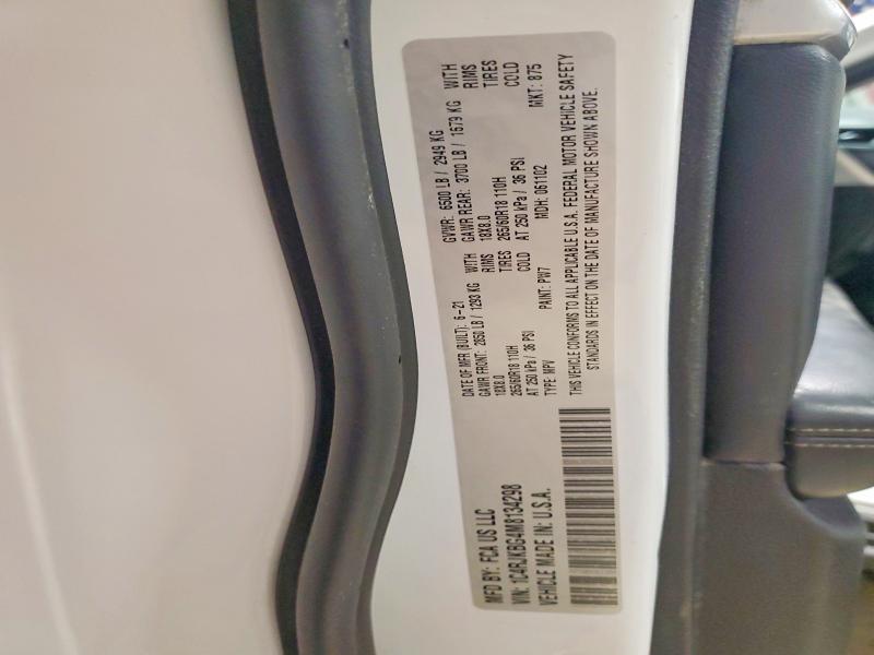 Продажа на аукционе авто 2021 Jeep Grand Cherokee, vin: 1C4RJKBG4M8134298, номер лота: 46341416