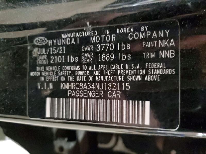 Продажа на аукционе авто 2022 Hyundai Venue, vin: KMHRC8A34NU132115, номер лота: 41667416