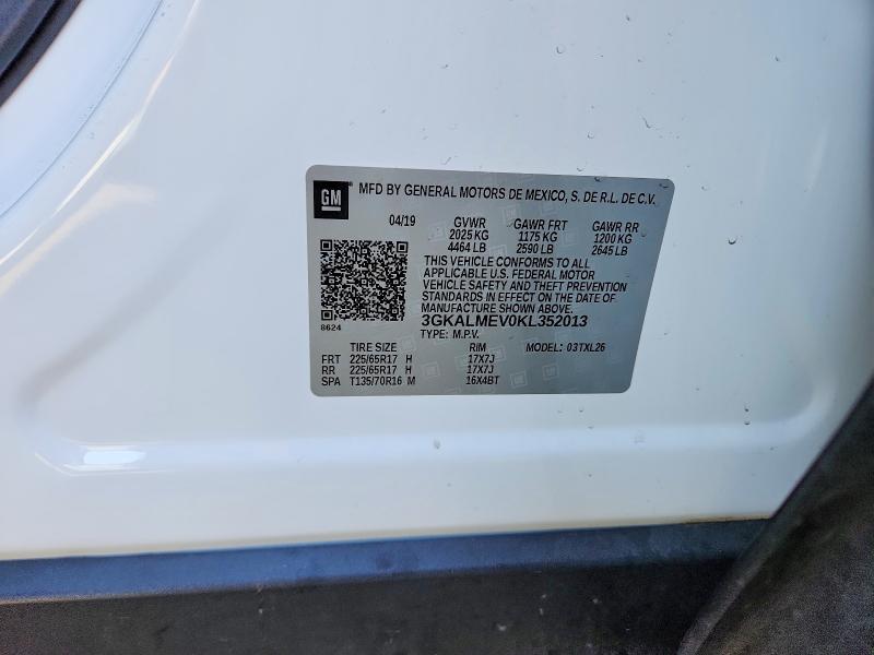 Продаж на аукціоні авто 2019 Gmc Terrain, vin: 3GKALMEV0KL352013, номер лоту: 46706016