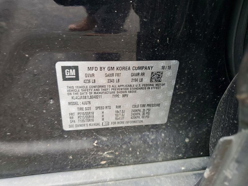 Aukcja sprzedaży 2020 Buick Encore, vin: KL4CJASB7LB048211, numer aukcji: 47784976