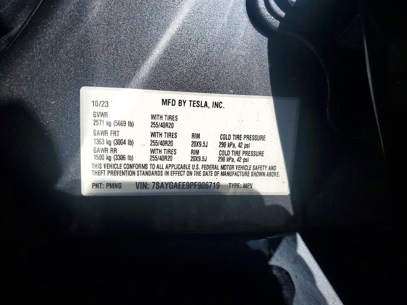 Продаж на аукціоні авто 2023 Tesla Model Y, vin: 7SAYGAEE9PF906719, номер лоту: 48096766