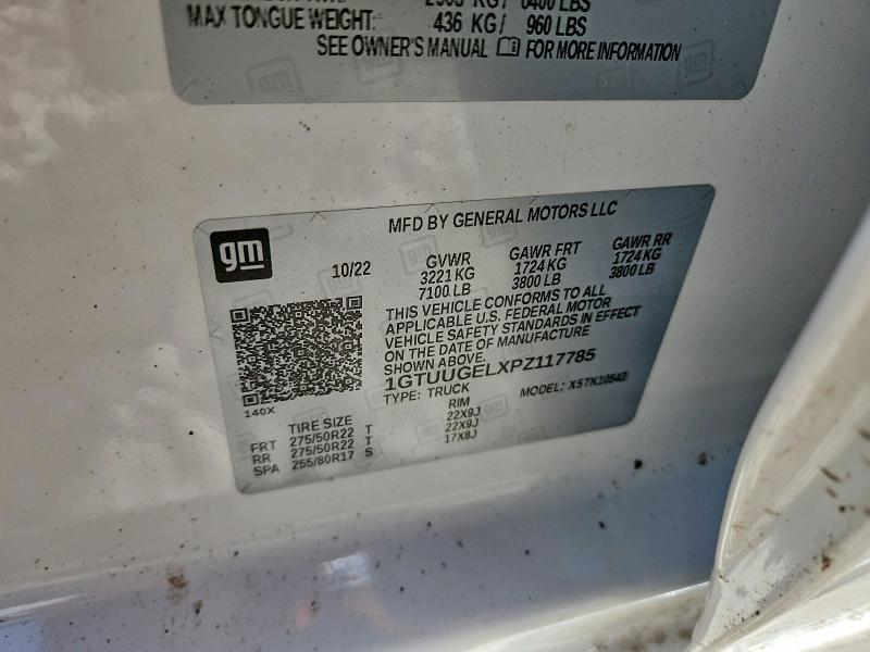 46995486 :رقم المزاد ، 1GTUUGELXPZ117785 vin ، 2023 Gmc Sierra مزاد بيع