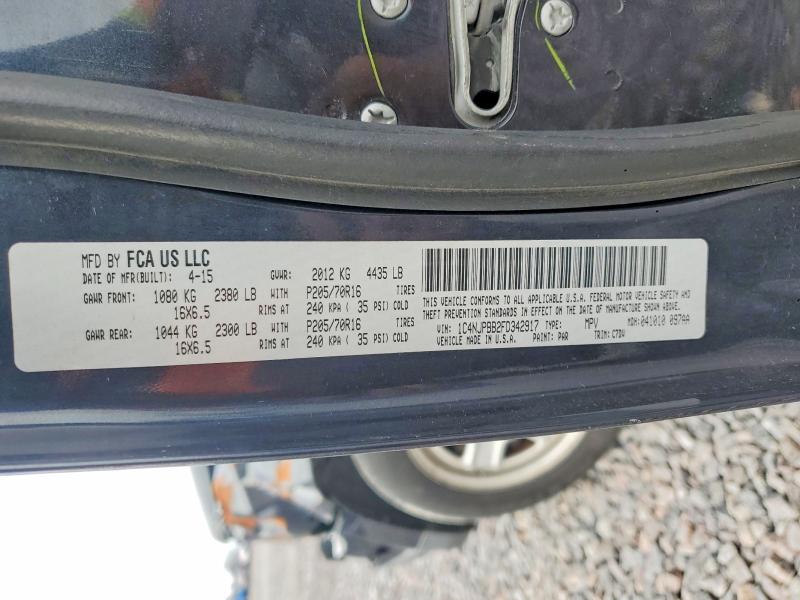 Продаж на аукціоні авто 2015 Jeep Patriot, vin: 1C4NJPBB2FD342917, номер лоту: 47917296