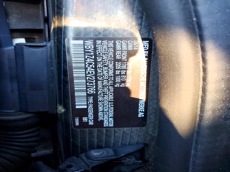 2014 Bmw I3 მანქანა იყიდება აუქციონზე, vin: WBY1Z4C54EV273766, აუქციონის ნომერი: 46630956