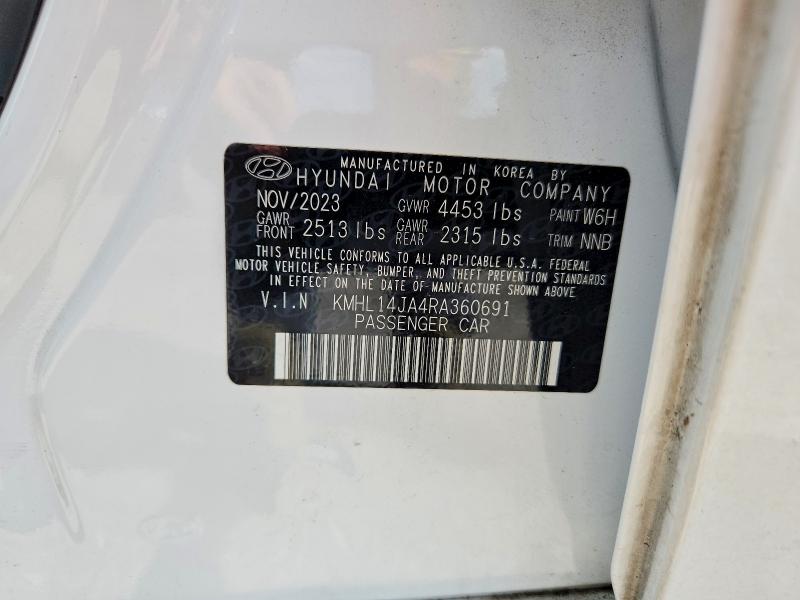 41884956 :رقم المزاد ، KMHL14JA4RA360691 vin ، 2024 Hyundai Sonata مزاد بيع