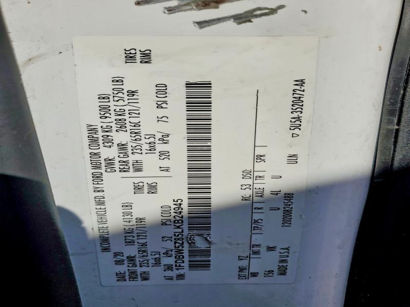 Продаж на аукціоні авто 2020 Ford Transit, vin: 1FDBW5Z85LKB24945, номер лоту: 79976035
