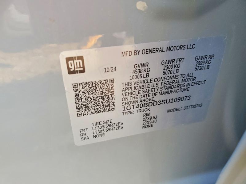 Продажа на аукционе авто 2025 Gmc Hummer Pickup, vin: 1GT40BDD3SU109073, номер лота: 47229046