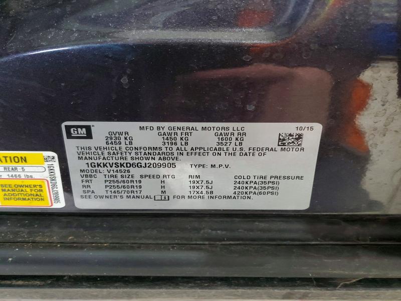 Продажа на аукционе авто 2016 Gmc Acadia, vin: 1GKKVSKD6GJ209905, номер лота: 46704616