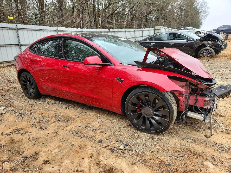 2022 Tesla Model 3 მანქანა იყიდება აუქციონზე, vin: 5YJ3E1EC7NF199614, აუქციონის ნომერი: 79706985