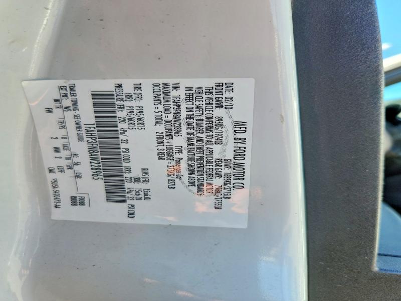 Aukcja sprzedaży 2010 Ford Focus, vin: 1FAHP3FN8AW228965, numer aukcji: 46339566