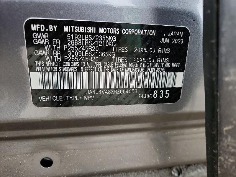 Продаж на аукціоні авто 2024 Mitsubishi Outlander, vin: JA4J4VA8XRZ004053, номер лоту: 46634736