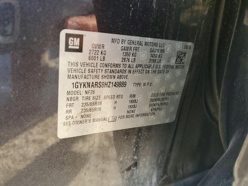 Aukcja sprzedaży 2017 Cadillac Xt5, vin: 1GYKNARS8HZ149889, numer aukcji: 45955876