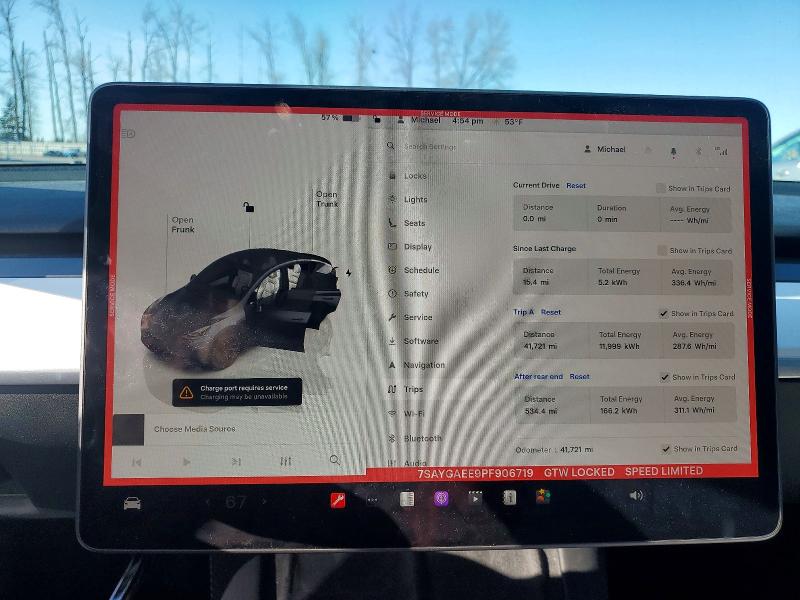Продаж на аукціоні авто 2023 Tesla Model Y, vin: 7SAYGAEE9PF906719, номер лоту: 48096766