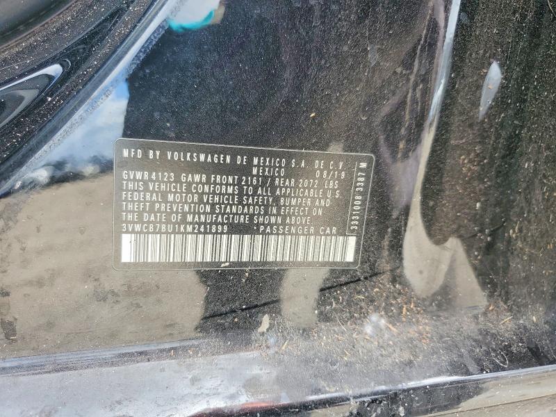 Aukcja sprzedaży 2019 Volkswagen Jetta, vin: 3VWCB7BU1KM241899, numer aukcji: 47174956