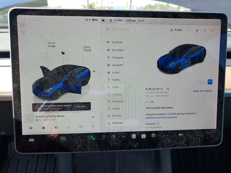 2022 Tesla Model 3 მანქანა იყიდება აუქციონზე, vin: 5YJ3E1EB7NF204656, აუქციონის ნომერი: 46053066