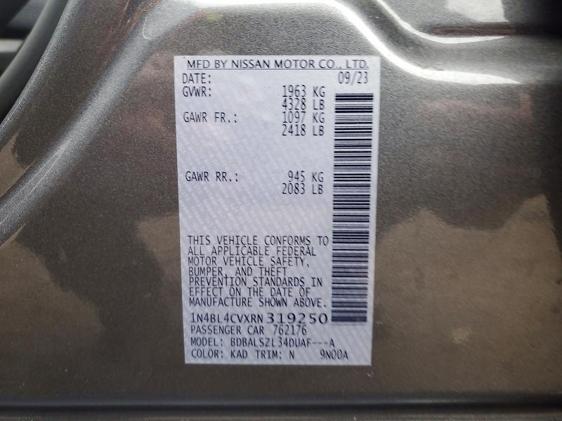 47777076 :رقم المزاد ، 1N4BL4CVXRN319250 vin ، 2024 Nissan Altima مزاد بيع
