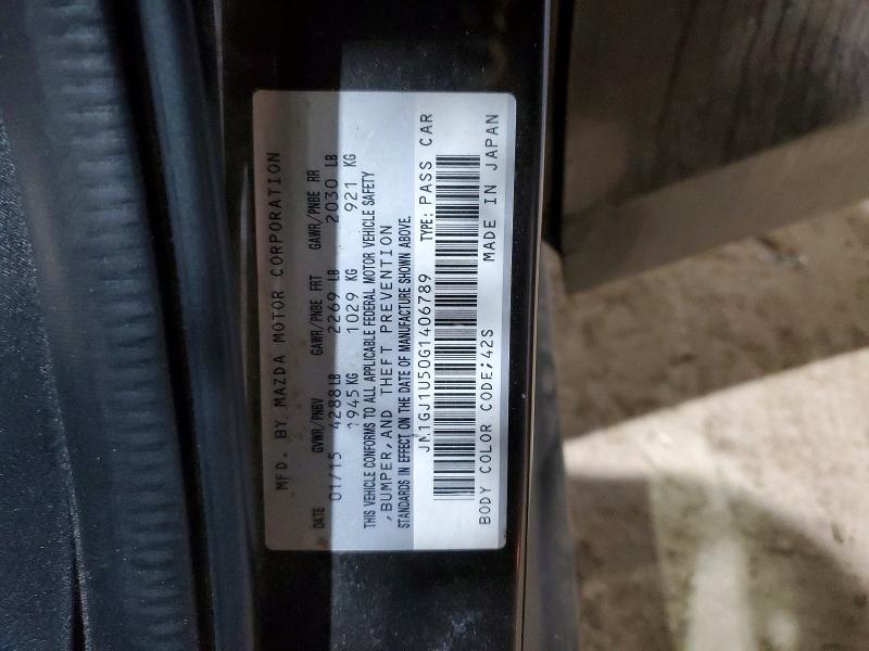 Aukcja sprzedaży 2016 Mazda 6, vin: JM1GJ1U50G1406789, numer aukcji: 45539916