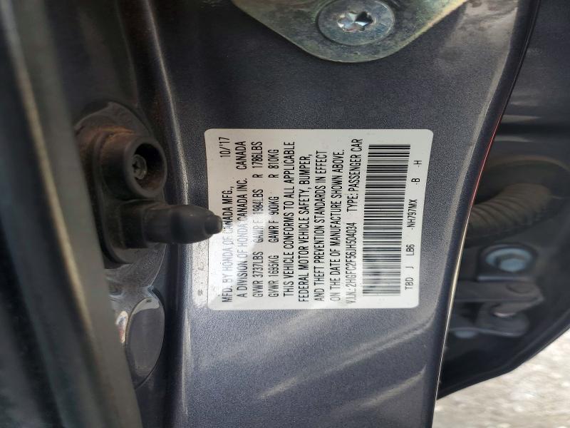 Продаж на аукціоні авто 2018 Honda Civic, vin: 2HGFC2F56JH504034, номер лоту: 79979405